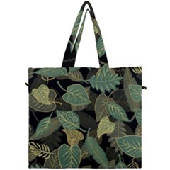 Autumn Fallen Leaves Dried Leaves Canvas Travel Bag by Simbadda