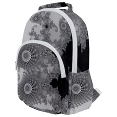 Apple Males Almond Bread Abstract Mathematics Rounded Multi Pocket Backpack by Simbadda