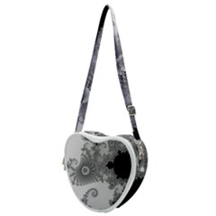 Apple Males Almond Bread Abstract Mathematics Heart Shoulder Bag by Simbadda