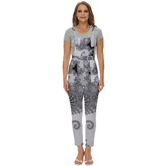 Apple Males Almond Bread Abstract Mathematics Women s Pinafore Overalls Jumpsuit by Simbadda