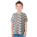 Stickman Kids Doodle Paper Children Group Kids  Cotton Tee View1