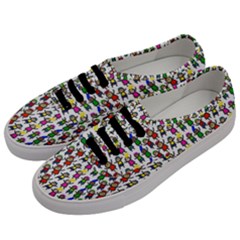Stickman Kids Doodle Paper Children Group Men s Classic Low Top Sneakers by Simbadda