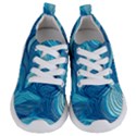 Ocean Waves Sea Abstract Pattern Water Blue Kids  Lightweight Sports Shoes View1