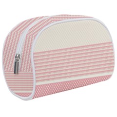 Background Pink Beige Decorative Texture Craft Make Up Case (medium) by Simbadda