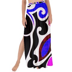 Retro Swirl Abstract Maxi Chiffon Tie-up Sarong by dressshop