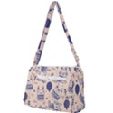 Cute Cats Doodle Seamless Pattern With Funny Characters Front Pocket Crossbody Bag View2