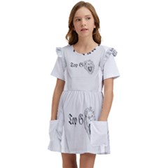 (2)dx Hoodie  Kids  Frilly Sleeves Pocket Dress by Alldesigners