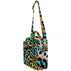 Seamless Leopard Wild Pattern Animal Print Crossbody Day Bag by Simbadda