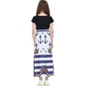 Anchor Background Design Kids  Flared Maxi Skirt View2