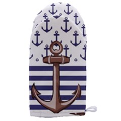 Anchor Background Design Microwave Oven Glove by Simbadda