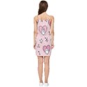 Cartoon Cute Valentines Day Doodle Heart Love Flower Seamless Pattern Vector Summer Tie Front Dress View2
