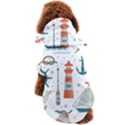 Nautical-elements-pattern-background Dog Coat View2