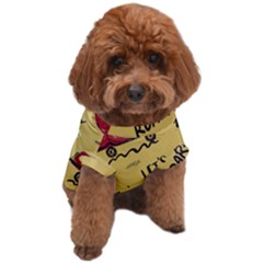 Childish-seamless-pattern-with-dino-driver Dog T-shirt by Simbadda