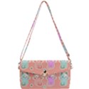 Cute-kawaii-kittens-seamless-pattern Removable Strap Clutch Bag View1