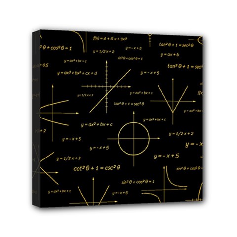 Abstract-math Pattern Mini Canvas 6  X 6  (stretched) by Simbadda