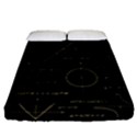 Abstract-math Pattern Fitted Sheet (Queen Size) View1