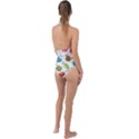 Dangerous-streptococcus-lactobacillus-staphylococcus-others-microbes-cartoon-style-vector-seamless-p Plunge Cut Halter Swimsuit View2