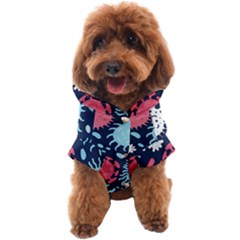 Seamless-pattern-microbes-virus-vector-illustration Dog Coat by Simbadda