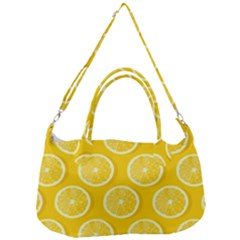 Lemon-fruits-slice-seamless-pattern Removable Strap Handbag by Simbadda