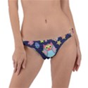 Owl-stars-pattern-background Ring Detail Bikini Bottoms View1