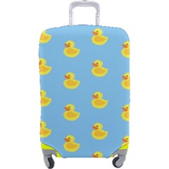 Rubber Duck Pattern Luggage Cover (large) by Valentinaart