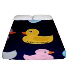 Duck Pattern Fitted Sheet (king Size) by NerdySparkleGoth