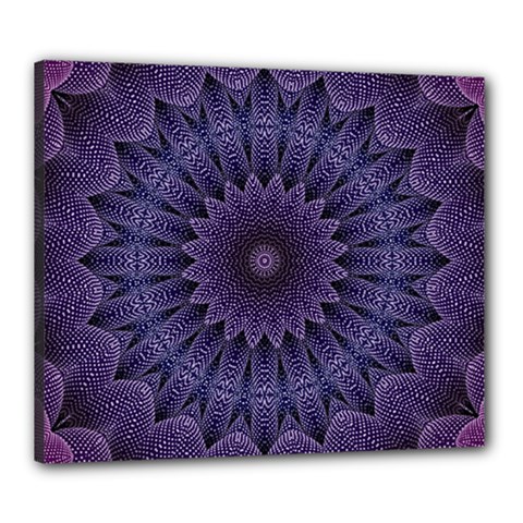 Shape Geometric Symmetrical Symmetry Wallpaper Canvas 24  X 20  (stretched) by Bangk1t