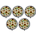 Sunflower Flower Seamless Mini Round Pill Box (Pack of 5) View1
