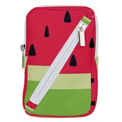 Watermelon Fruit Food Healthy Vitamins Nutrition Belt Pouch Bag (large) by pakminggu