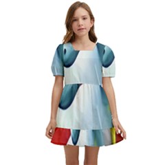 Unicorn Design Kids  Short Sleeve Dolly Dress by Trending