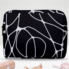 Mazipoodles Neuro Art - Black White Make Up Pouch (large) by Mazipoodles