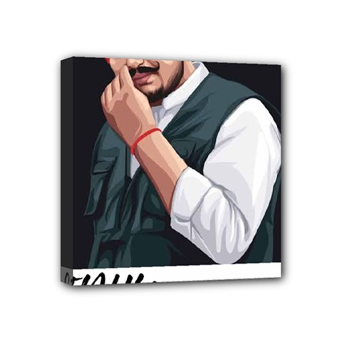 Moosewala Mini Canvas 4  X 4  (stretched) by Mayank