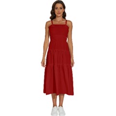  Sleeveless Shoulder Straps Boho Dress by AXCiSS