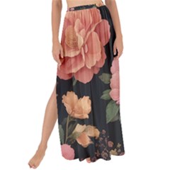 Flower Pattern Maxi Chiffon Tie-up Sarong by Grandong
