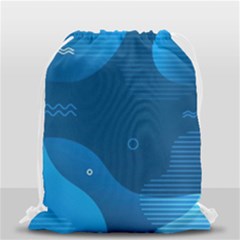 Abstract-classic-blue-background Drawstring Bag (small) by pakminggu
