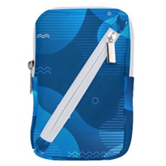 Abstract-classic-blue-background Belt Pouch Bag (small) by pakminggu