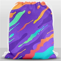 Multicolored-abstract-background Drawstring Bag (large) by pakminggu