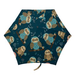 Seamless-pattern-owls-dreaming Mini Folding Umbrellas by pakminggu