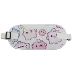Cute-doodle-cartoon-seamless-pattern Rounded Waist Pouch by pakminggu