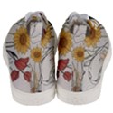 Woman Flower Pattern Men s Mid-Top Canvas Sneakers View4