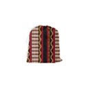Textile Pattern Abstract Fabric Drawstring Pouch (XS) View2