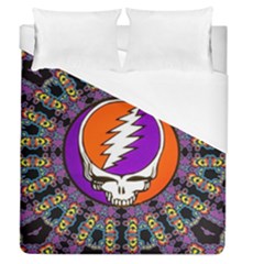 Gratefuldead Grateful Dead Pattern Duvet Cover (queen Size) by Cowasu