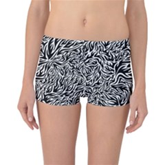 Flame Fire Pattern Digital Art Reversible Boyleg Bikini Bottoms by Bedest