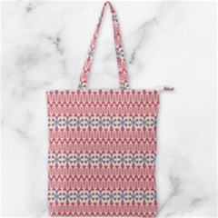 Christmas-pattern-background-green-decorative-star-snow Double Zip Up Tote Bag by Bedest