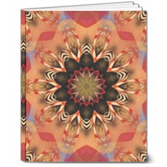 Abstract-kaleidoscope-design 8  X 10  Softcover Notebook by Bedest