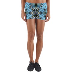 Iphone-background-wallpaper Yoga Shorts by Bedest