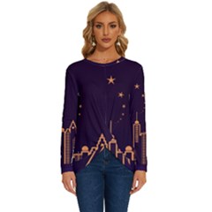 Skyscraper Town Urban Towers Long Sleeve Crew Neck Pullover Top by pakminggu