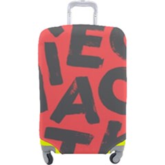 Letters Alphabet Typography Texture Luggage Cover (large) by pakminggu