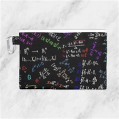 Mathematics  Physics Maths Math Pattern Canvas Cosmetic Bag (large) by pakminggu