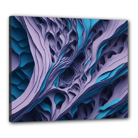 Abstract Trims Canvas 24  X 20  (stretched) by pakminggu